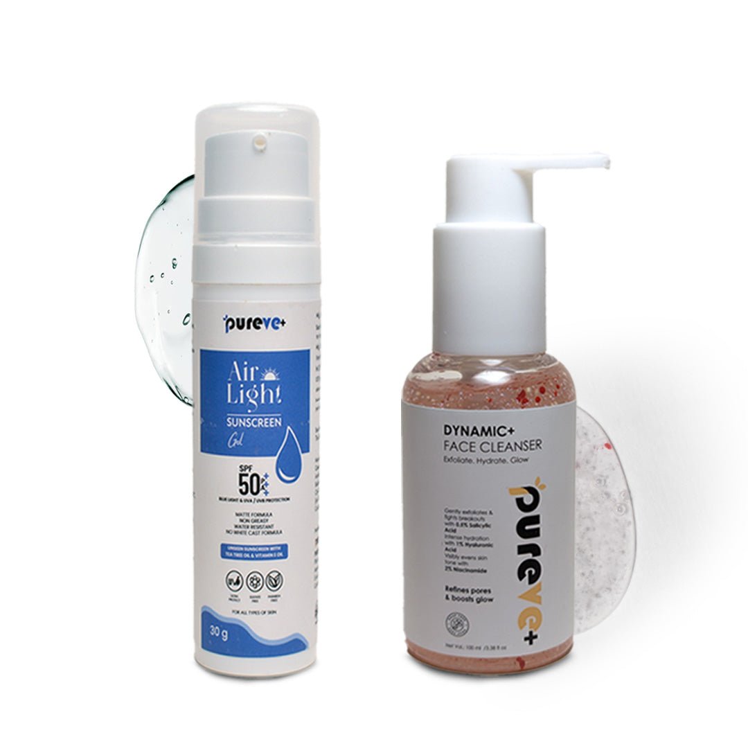Two skincare products from Purevee on a white background